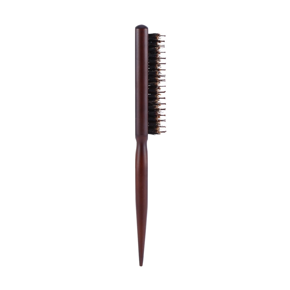 Soft Bristle Hair Brush, Smoothing Slick Back Combing Brushes Boar Tail Professional Salon Slicking Brushing Creating Volume Teasing Scalp Massage Reducing Breakage for Women Men Kids