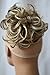 CAISHA Big Hairpiece Scrunchy Updo Bridal Hairstyle curly Messy Bun Brown Blond Mix G32E