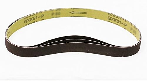 Dark Stone 1" x 30" 36 Grit Aluminum Oxide Sanding Belt, 3-pack