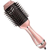Hair Dryer Brush, One Step Hair Dryer & Volumizer, Hot Air Brush, 3-in-1 Negative Ion Straightening Brush Salon and Curly Hair Comb Reduce Frizz and Static