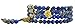 Handmade Zen Elastic String Simulated Blue Sea Sediment Jasper Stone 108 Prayer Beads Mala Wrap Bracelet with Removable Charm