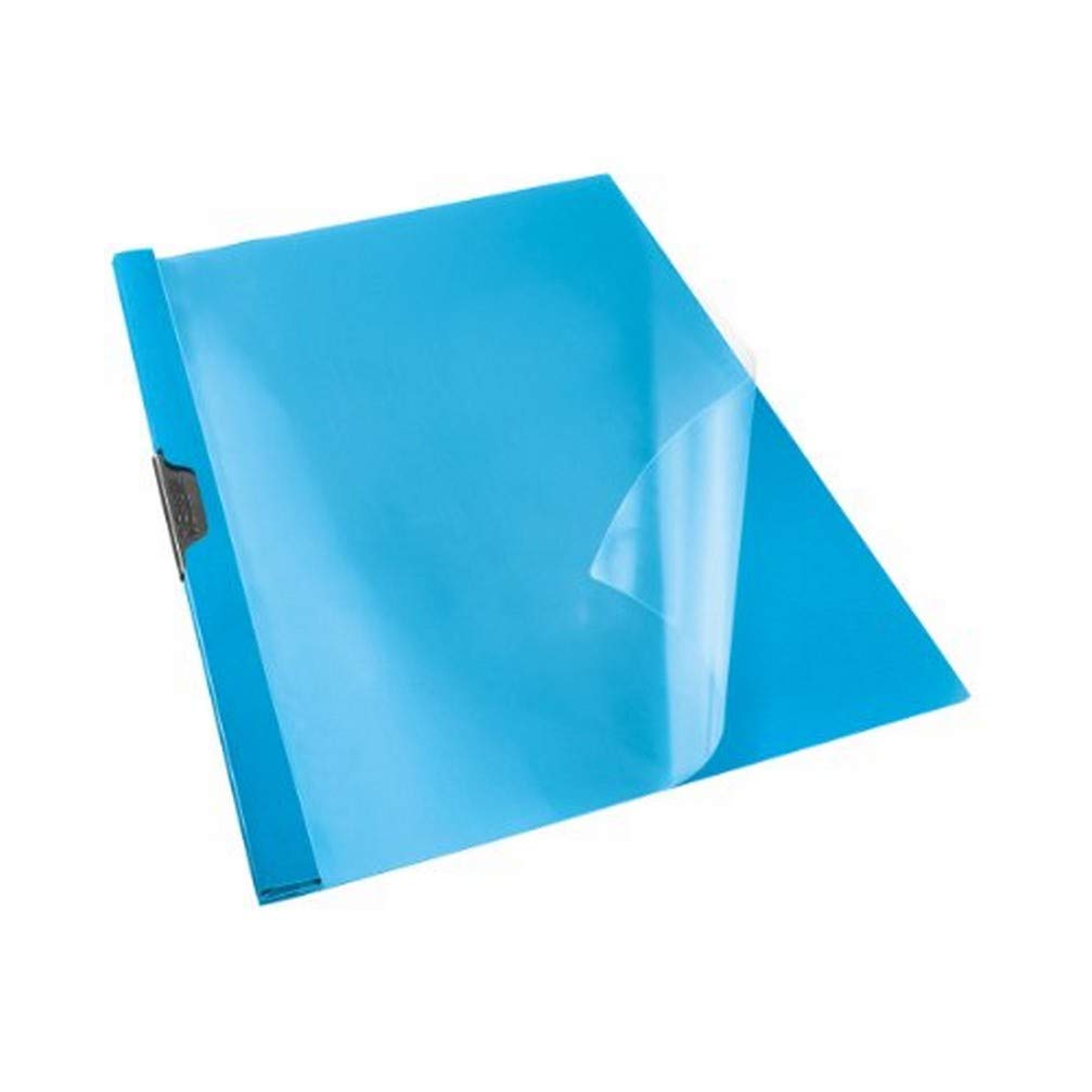 Esselte A4 Clip File, 30 Sheet Capacity, Pack of 25, Flexible Plastic, VIVIDA Blue, VIVIDA Range, 563750