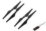 2 Pairs Geniune DJI Inspire 1345T Quick Release Propellers for Inspire 1, Inspire 1 V2.0, Inspire 1 Pro - Part 69 OEM in Original DJI Package with Luckybird USB Reader 1pc