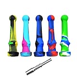 Silicone Compact Travel Honey Straw Assorted Colors