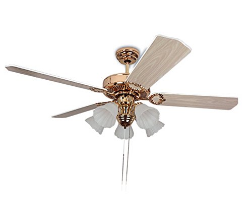 Jlysheng European Antique Ceiling Fan Lights Lamp Dining Room Lamp