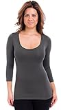 Sugarlips Women's Seamless 3/4 Sleeve Tops