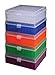 Argos R3130 Translucent Polypropylene 100 Place Microcentrifuge Tube Cryogenic Storage Box with Assorted Color Lids for 0.5, 1.5 and 2.0mL Microcentrifuge Tubes (Pack of 5)