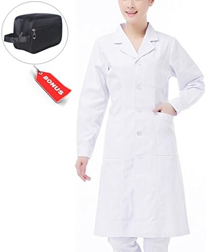 PlainTown Lab Coat Women Petite Lab Coat Women Plus Size Lab Coat Women 3/4 Sleeve