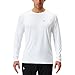 NAVISKIN Men's Sun Protection UPF 50+ UV Outdoor Long Sleeve Shirts White Size XL