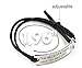 “One day all the hard work will pay off” Pendant Leather Bracelet - Friends Family Jewelry Gift - 10’’