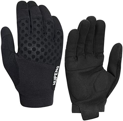 Pair of Hupeng biking gloves with mesh design, suitable for mountain biking, priced at $9.63.