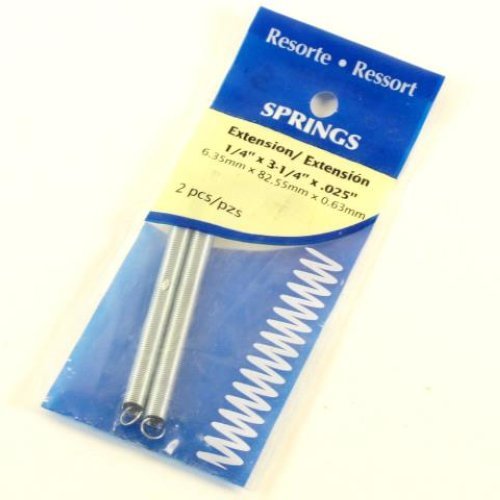 Hillman 1/4" x 31/4" x .025" Extension Springs 2Pack 543004 Amazon.co.uk Business, Industry