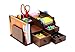 Executive Office Solutions Wooden Desk Organizer with 3 Drawers and Multiple Shelves/Racks for Office Supplies and Desk Accessories Cherry/Black (EOS-WO1)