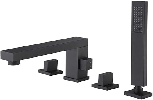 grifo de bañera con agua fría y caliente 4 orificios grifo de bañera