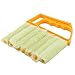 Aremazing Washable Venetian Blind Slat Dust Cleaner Air Conditioner Duster Clean Brush (Orange + Beige)