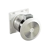 Broan-Nutone  512M  Through-the-Wall Ventilation Fan, White Square Exhaust Fan, 6.0 Sones, 70 CFM, 6"