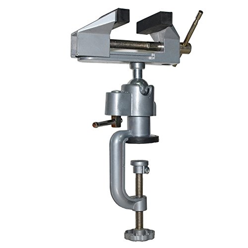 Gigibon Swivel Table Vise, Clampon Bench Vise, Portable & MultiAngle