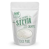 WHC All Natural Stevia Powder (225 Grams / 1523 Servings) | Highly Concentrated Pure Extract | No Fillers, Additives or Artificial Ingredients | Zero-Calorie Sweetener | Best Sugar Substitute