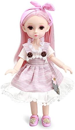 Little Bado Girl BJD Doll 10 Inch 13 Removable Joints Dolls for Age 3 4 5 6  7 8 Year Old Dolls Kids Dolls for Baby Cute Doll Toy with Clothes and
