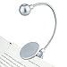 WITHit Clip On Book Light – Silver – LED Reading Light with Clip for Books and eBooks, Reduced Glare, Portable and Lightweight, Cute Bookmark Light for Kids and Adults, Batteries Included