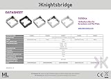 Knightsbridge 1GSBBC 1 Gang Surface Box Brushed Chrome Effect 32mm view 3