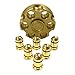 Metal Revoler Spinner Bullet Fidget, KINUT Solid Brass Metal Toy Gunner Cap