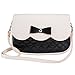 Outtop Women Girl Bowknot Shoulder Bag Casual Handbag Contracted Style Tourism Package (Black)