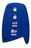 Rpkey Silicone Keyless Entry Remote Control Key Fob Cover Case protector For 2015 2016 Hyundai Genesis 2013 2014 2015 Santa Fe 2014 2015 Equus 2015 Azera SY5DMFNA433 SY5DMFNA04 95440-4Z200