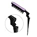 Mini Folding Detangling Brush Hairstyles Teasing Comb for Volume Hair Traval Portable Rattail Comb Backcombing Brush, Stagged 3 Tier TPEE Bristles for Fine Thin Hair, Hair Salon/ Home Use - Purple