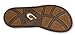 OLUKAI Ohana Women's Beach Sandals, Quick-Dry Flip-Flop Slides, Water Resistant, Wet Grip Soles & Compression Molded Footbed, Pewter/Black, 7