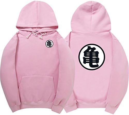 elrjghe Hoodies Unisex Print dragon ball z Pullover Hooded Sweatshirt with Big Pockets 2 XL