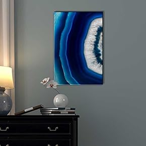 Canvas Wall Art - Abstract Agate Slice Pattern - Giclee Print Gallery Wrap Modern Home Art Ready to Hang - 12" x 18"