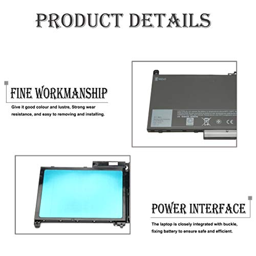 J60J5 Laptop Battery for Dell Latitude E7270 E7470 Series 451-BBSY 451-BBSX 451-BBSU ; P/Nï¼šWYWJ2 MC34Y 0MC34Y 1W2Y2 242WD Notebook 7.6V 55WH