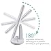 Maibtkey Makeup Mirror Portable Tri-Folded Lighted White Travel Vanity Mirror with 22 LED Lights and Magnifying Mirror with 2X 3X Magnification 180° Rotatable for Women Men Girls Cosmetic Makeup