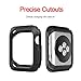 YUSHUANG Compatible with Apple Watch Case 44mm Series 4, Shock-Proof and Shatter-Resistant Compatible with Apple Watch Protector, Replacement for iWatch case - Black
