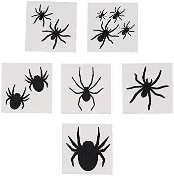 Black Spider Tattoos For Halloween (72 Tattoos) - Apparel Accessories - Temporary Tattoos - Regular Tattoos - Halloween