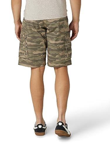 Lee mens Dungarees New Belted Wyoming Cargo Shorts, Fatigue Camo