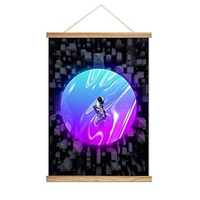 Hanging Poster Wooden Framed Beautiful Moon Theme Home Wall Canvas Prints Ready to Hang - 18"x24" inches