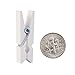 DECORA 3.5cm Sturdy White Wooden Mini Clothespin Photo Clips Pack of 100