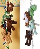 10 Extra Clips for Chain Gang Toy Organizer - White