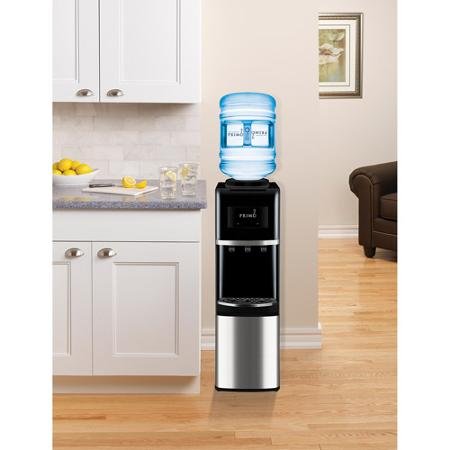 Primo Top-Load Water Cooler, Stainless Steel/Black