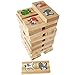 inTemenos Picture Dominoes for Preschool - Dominos for Kids - Wooden Domino Game Funny Animals 28 pcs