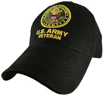 Eagle crest us army veteran cap black adjustable at amazon mens