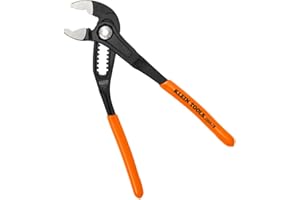 Klein Tools D5057B 7-Inch Adjustable Pliers, Quick-Adjust Klaw Pump Pliers, Compact Design with V-Jaw and Hardened Teeth for Maximum Torque