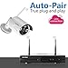 [Better Than 720P]AKASO Wireless Security Camera System Wifi Video Surveillance NVR Kits, 4CH 960P(1280 x 960), Plug&Play, P2P, Night Vision 65ft, Built-in Router, IP66 Weatherproof NO HDD (WS13M-401)