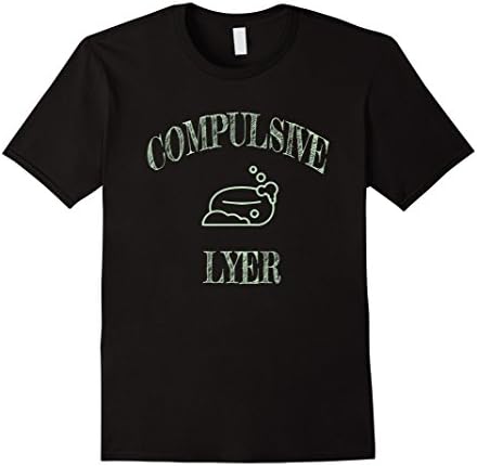 Men's Compulsive Lyer Funny Soap Making T-Shirt Small Black
