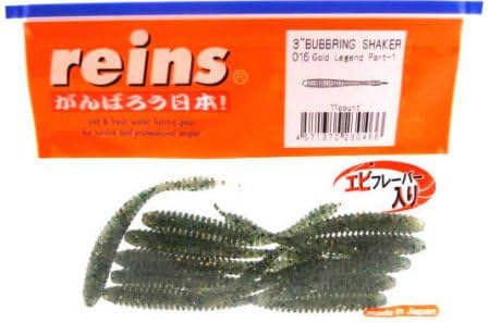 Reins 3" Bubbling Shaker Soft Plastic Ice Fishing Dropshot Worm (Gold Legend Part 1)