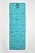 Bodie Yogi Non Slip Fitness TPE Instructional Yoga Mat W Illustrated Poses, Eco Friendly, Non-Toxic, 24 X 72, 6mm Thick (Turquoise)thumb 1