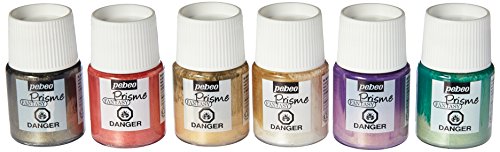 Pebeo fantasy prisme discovery set of 6 assorted 20ml honeycomb e…