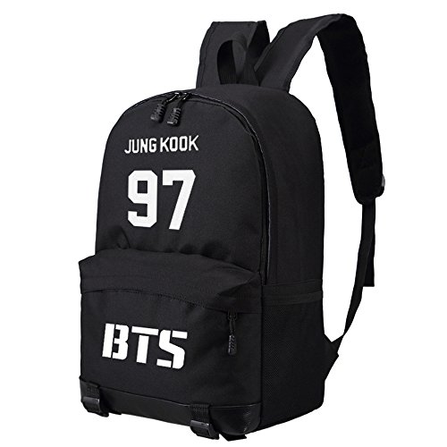 KPOP Bangtan Boys BTS Canvas Backpack for Teen Girls Student School Bag